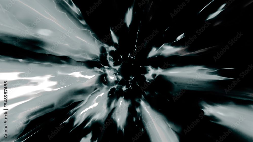 Poster rotating tunnel with bright spots. motion. colorful spots move in flow of rotating tunnel. bright gl