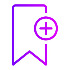 bookmark gradient icon