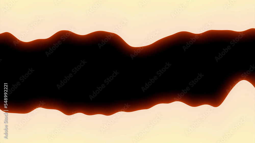Poster blue and red background. design.a bright blob in the animation that glitters and narrows .