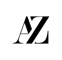 Monogram Logo vector Initial Letters AZ