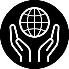 Earth Globe icon. Internet