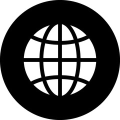 Earth Globe icon. Internet