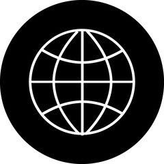 Earth Globe icon. Internet