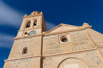 Parish Church of the Incarnation in Almuñecar, Granada, Andalusia, Spain. Europe. September 29,...