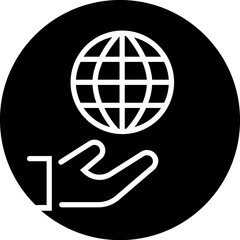 Earth Globe icon. Internet