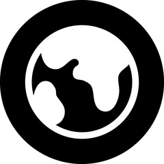 Earth Globe icon. Internet