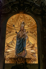 Obraz premium Sagrario Parish Church in the city of Granada in Andalusia, Spain. Europe. September 30, 2022 