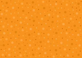 yellow orange polka random dots background
