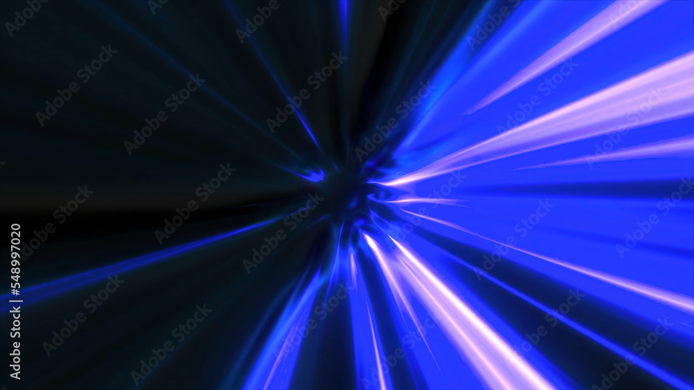 Poster flickering glowing lines in rotating tunnel. motion. beautiful animation with sparkling lines and ro