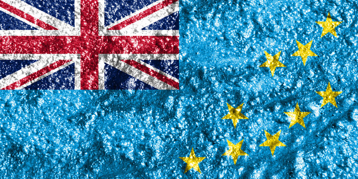 tuvalu flag close-up