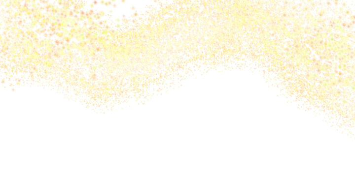 Fondo, banner abstracto de chispas de luces, en tonos dorados, colores c&radic;&deg;lidos, luces brillantes, resplandecientes. Recurso gr&radic;&deg;fico con espacio para texto. Fondo transparente, o aislado