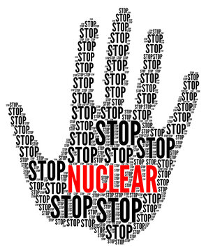 Stop nuclear symbol icon