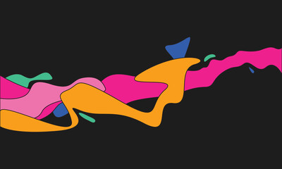 Abstract gradient colored background design illustration for wallpaper, cover, screen, presentation, print, etc.