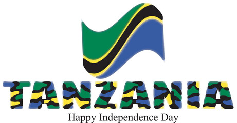 tanzania independence day vector design