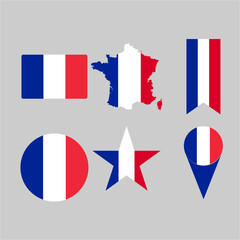 France flag icon vector