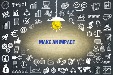 make an impact	