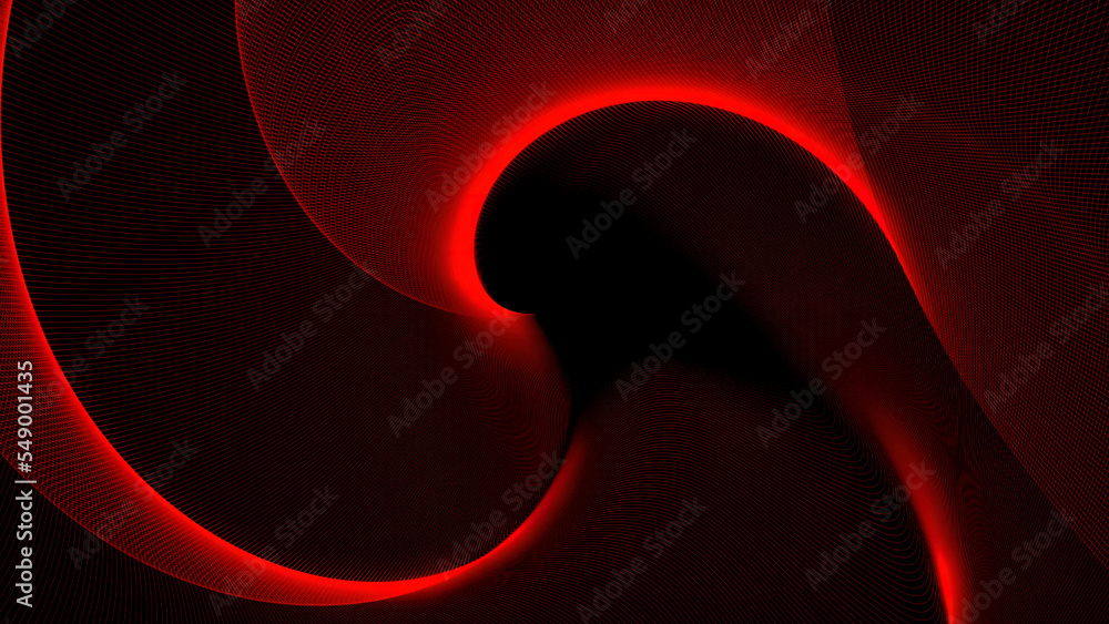 Poster red background. design.a dark background with elements of red shades in the animation is highlighted