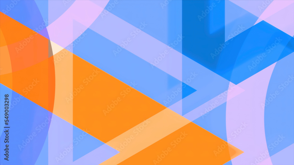 Poster animated background with moving triangles to open. motion. colorful stylish animation with triangula