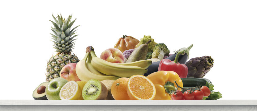 PNG file no background Healthy fresh vegetables and fruits