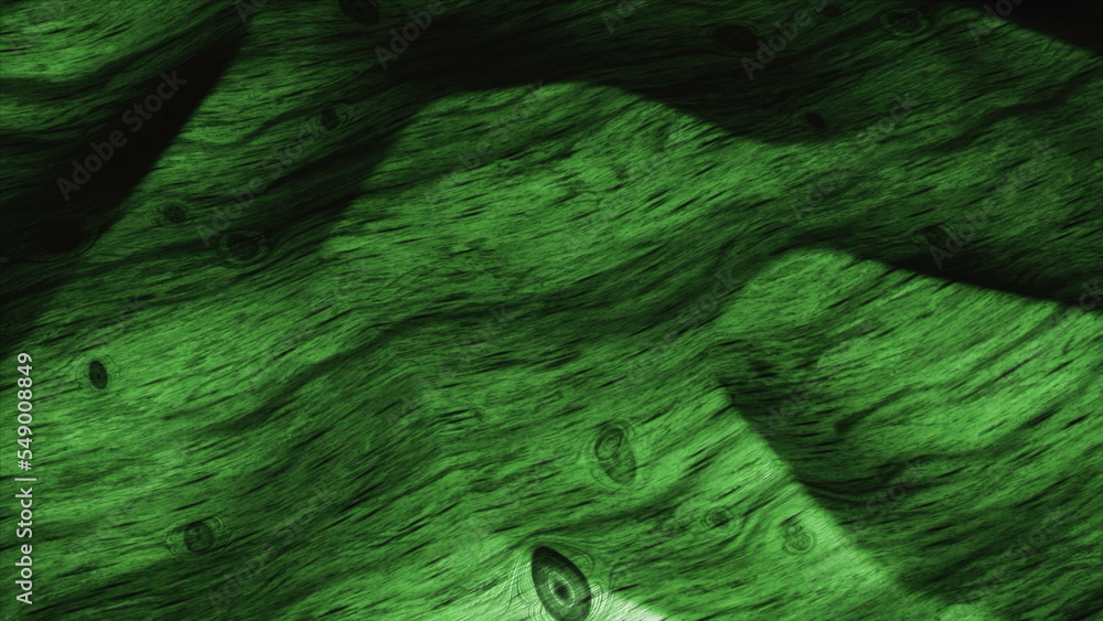 Poster green swaying canvas in 3d. motion.a light floor that moves apart in a cartoon animation with small 