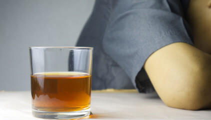 Concept of Withdrawal Symptoms from alcohol or Alcoholic diseases