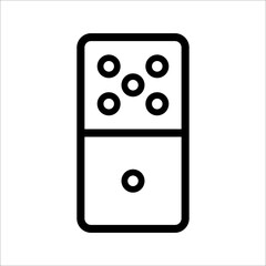 Dominoes icon. Flat trendy vector dominoes symbol. Use for web and mobile. Eps 10 vector illustration.