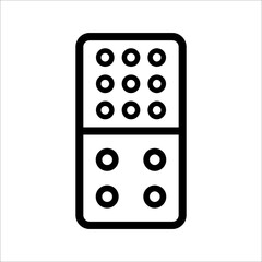 Fototapeta na wymiar Dominoes icon. Flat trendy vector dominoes symbol. Use for web and mobile. Eps 10 vector illustration.