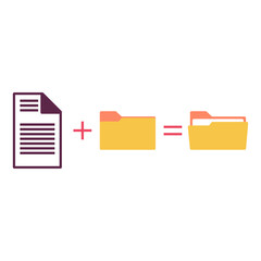 Add File to Folder Icon