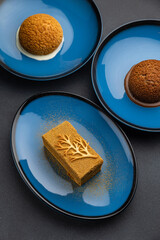 Premium class dessert in a restaurant
