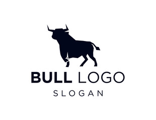Logo design about Bull on white background. created using the CorelDraw application.