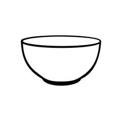 Soup dish bowl vector icon