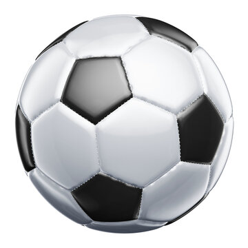 Bola de futebol 3d realista