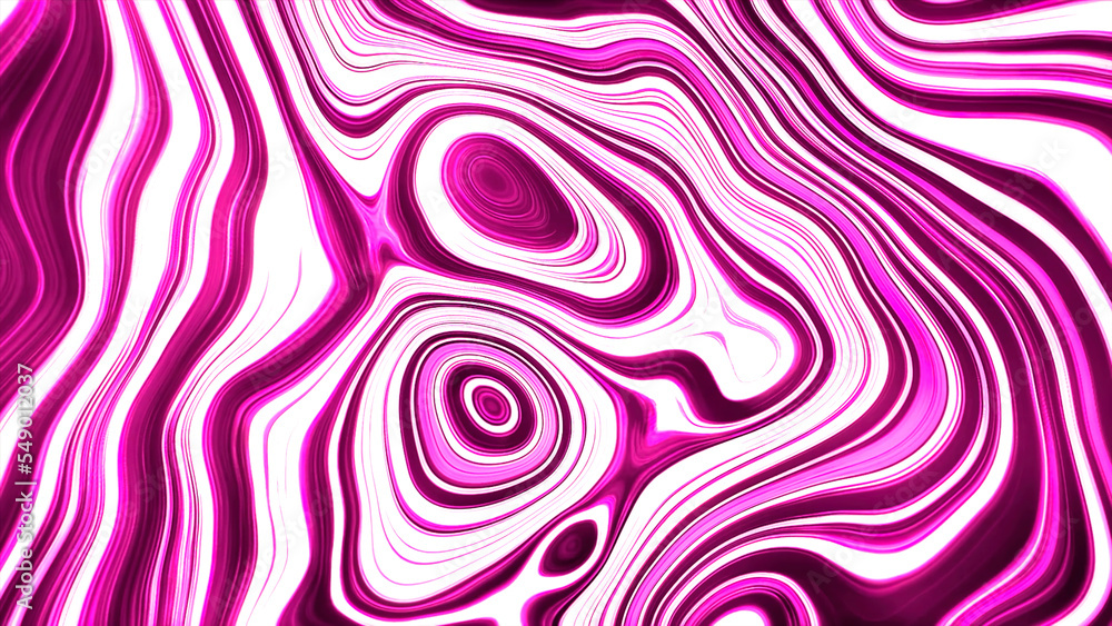 Poster digital abstract animation with moving round shapes on a black background. motion. colorful stains f