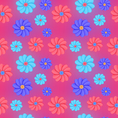 Fototapeta na wymiar Flowers Pattern
