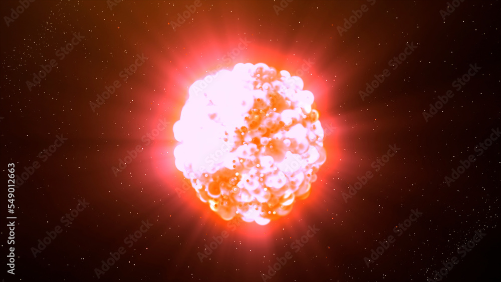 Poster red and yellow fire. motion.a black background on which lights are sprayed in the animation and fill