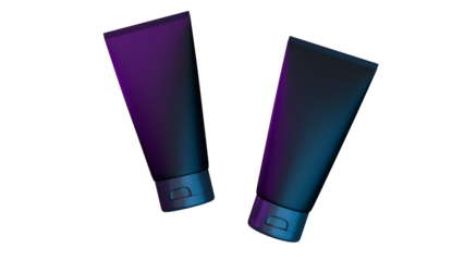 Maqueta de tubo de plástico para cosméticos con tapa. vista frontal. Ilustración vectorial aislada sobre fondo transparente. Se puede utilizar para su diseño, publicidad, promoción, etc.