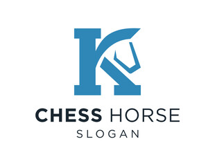 Logo design about Horse Chess on white background. created using the CorelDraw application.