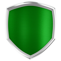 Escudo verde 3d para composição © Wagner France Design