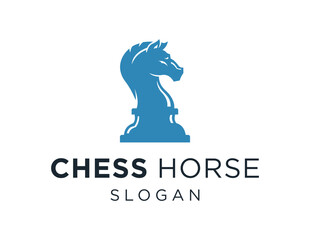 Logo design about Horse Chess on white background. created using the CorelDraw application.