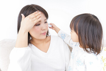 体調不良の子供