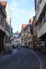 Fototapeta na wymiar Old town in Esslingen am Neckar, Baden Wuerttemberg, Germany