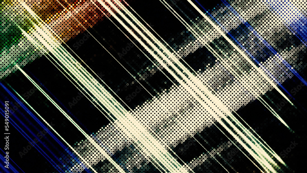 Poster animated background with moving stripes with light effect. motion. lines move and flicker like light