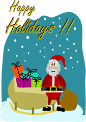 Happy Holidays from Santa Claus