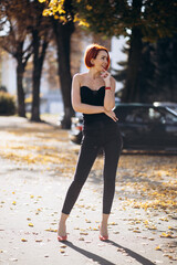 Portrait of beautiful woman smiling