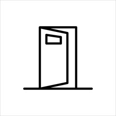 Door Icon Vector Logo Design Template