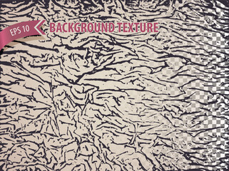 Isolated rough overlay grunge texture with relief effect. Abstract background to imitate wrinkled surface. Vector backdrop.