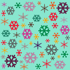 Christmas snow pattern