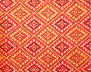 Thai fabric pattern wallpaper