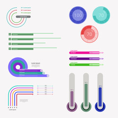 List infographic design for presentation template