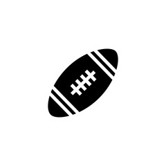 Rugby ball icon vector logo design template